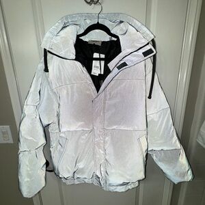 Essentials x Fear Of God Reflective Puffer Jacket
